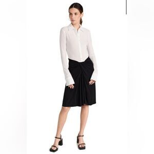 STAUD Brendan mixed media dress